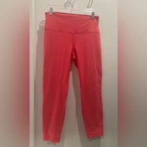 Lululemon Athletica Coral Double-Lined Leggings